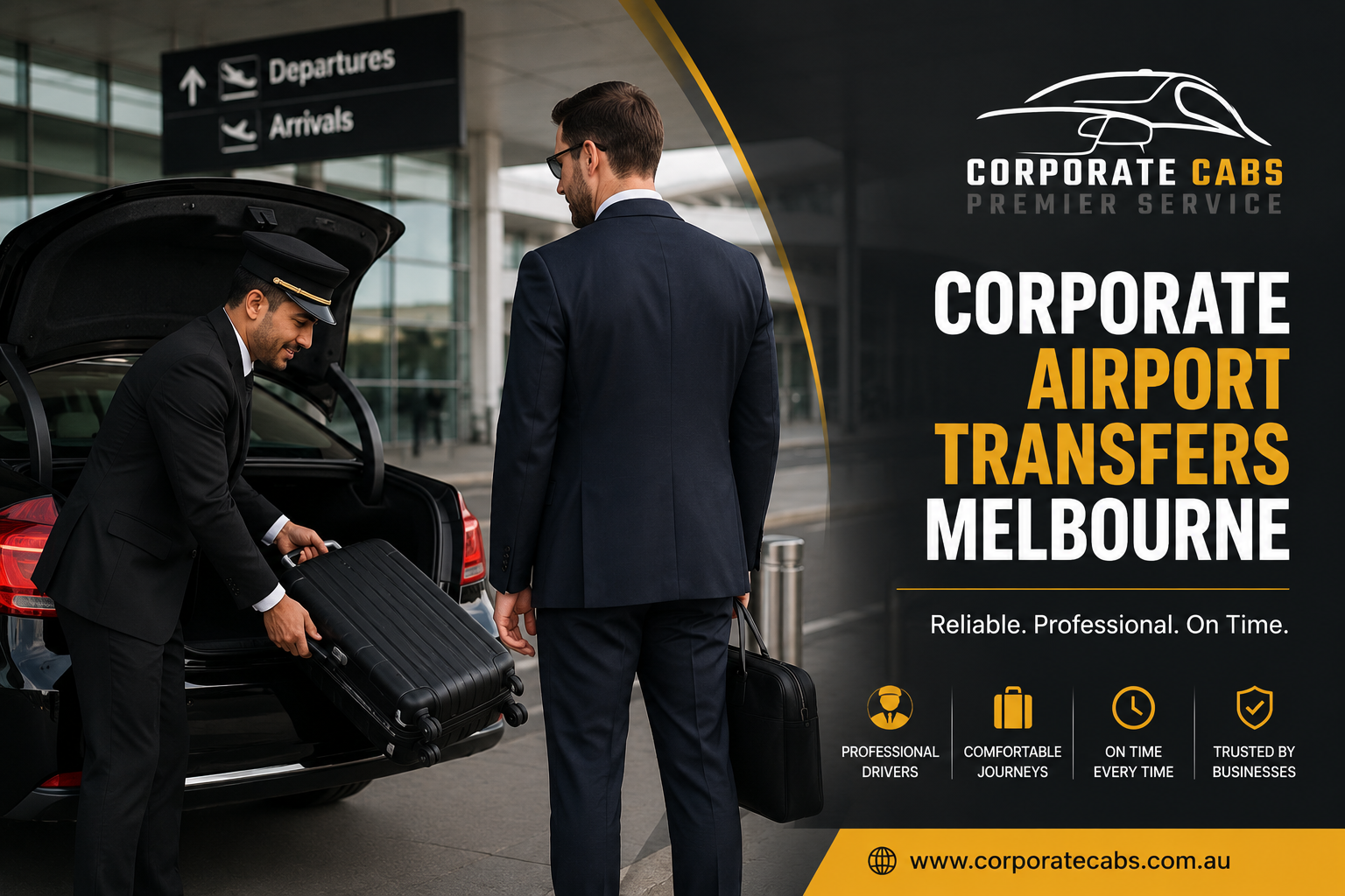 Featured image of blog post title Corporate Airport Transfers Melbourne guide